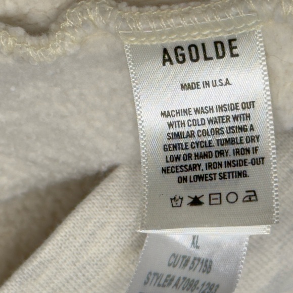 AGOLDE Womens Funnel Neck Snap Front Pullover - Picture 7 of 10